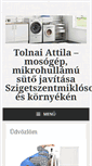 Mobile Screenshot of mosogepszerelo-szigetszentmiklos.com